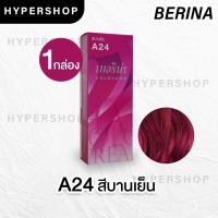 ราคา ส่งไว Berina A24 เบอริน่า สีบานเย็น ย้อมผม ย้อมสีผม ปิดผมขาว ปิดผมหงอก ครีมย้อมผม (8958091569)
