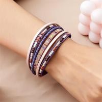 ราคา สร้อยข้อมือหนังถักหลายชั้นแบบคลาสสิกสำหรับผู้ชายกำไลข้อมือสีสันแฟชั่นสำหรับผู้หญิงสำหรับมิตรภาพเครื่องประดับขายส่ง (20928916245)