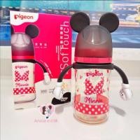 ราคา รุ่นใหม่ Pigeon พีเจ้น ขวดนมเด็ก สีชา PPSU พร้อมมือจับ และจุกนม ลาย Disney 240ml 330ml ส่งด่วนจากไทย (17403326734)
