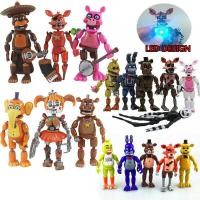 ราคา FNAF Five Nights ที่ Freddy S Nightmare Freddy ชิก้าบอนนี่ Funtime Foxy PVC ตัวเลขการกระทำของเล่น6ชิ้น เซ็ต (7296434817)