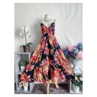 ราคา Mookrinstyle Pan1 ชุดเดรสยาวลายดอกผ้าป่านIndia เดรสลายดอก เดรสสายเดี่ยวลายดอก เดรสยาว เดรสไปเที่ยว เดรสวินเทจลายดอก เดรสวินเทจ PAN (18181820305)