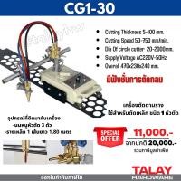 ราคา เครื่องตัดออโต้ เครื่องตัดเต่า เครื่องตัดแก๊สเดินตามราง 1หัว CG1 30 พร้อมราง1เส้น ยาว1 8เมตร Auto gas cutting machine (19382949447)