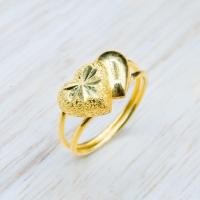 ราคา YHLG แหวนทองแท้ ลายหัวใจคู่ น้ำหนักครึ่งสลึง (20237215414)