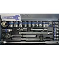 ราคา ชุดบล็อก KINGTONY กล่องเทา 4226MR 4326MR คิงโทนี่ 25 ชิ้น Pcs แบบ 6 12 เหลี่ยม (20814940799)