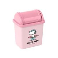 ราคา MINISO ถังขยะตั้งโต๊ะ ฝาสวิง Snoopy Summer Travel Collection (20916220852)