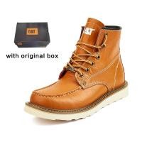 ราคา Caterpillar รองเท้าหนังแท้ลำลองมาร์ตินรองเท้าแมวคลาสสิก (14095468477)