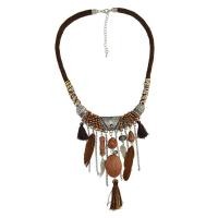ราคา BolehDeals Retro สร้อยคอสไตล์ชนเผ่าตุรกีสร้อยคอมีพู่สไตล์โบฮีเมียน (12449010035)