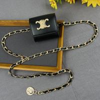 ราคา เครื่องประดับกระเป๋าโซ่คาดเอวสไตล์ชาแนลสายโซ่ประดับเข็มขัดสำหรับผู้หญิงเดรสกระโปรงกระเป๋าคาดเอวใบเล็กทำจากหนังสำหรับกางเกงยีนส์ (20404801160)