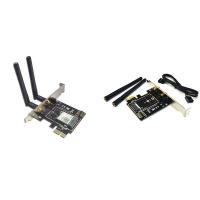 ราคา M 2 Wifi Adapter M2 Ngff Key A E to Mini Pci Express Wifi Raiser PCI E 1X NGFF Wireless Support Mini Pcie Network Card (20382389437)