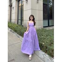 ราคา Dress เดรสยาว เดรสสายเดี่ยวกระโปรงยาวระบาย เดรสสายเดี่ยวยาวเว้าเอวโชว์หลัง (19522933051)