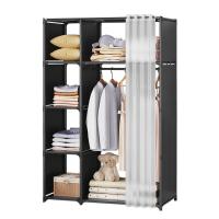 ราคา ราวแขวนเสื้อผ้า ราวตากผ้า ตู้เสื้อผ้า coatrack พร้อมม่านคลุม กันฝุ่น ปราศจากแมลง แขวนผ้าได้เยอะ มีชั้นวางด้านล่าง รับน้ำหนักได้ดี Thejoyful (21198992724)