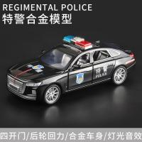 ราคา บรรจุกล่อง 1 30จำลอง Hq รถตำรวจโมเดลของเล่น6เปิดประตูกลับเสียงไซเรนไฟของเล่นเด็ก (19678415016)