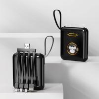 ราคา Monqiqi สำหรับPower Bank 6000mAh รุ่น แถมซองกันน้ำ แบตสำรองของแท้ แบตเตอรี่สำรอง คุณภาพดี สินค้าคุ้มค่าดี powerbankCharger for Samsung iPhone xiaomi มีสายในตัว4ห้ว พักง่าย สะดวกสุด (21178608723)