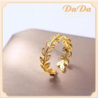 ราคา ของแท้ 18k อิตาลีแหวนทองที่เป็นของแข็งผู้หญิงข้าวสาลีหูเพทายใบหมั้นเครื่องประดับของขวัญสําหรับแฟน (21053544570)