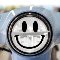 ราคา สติกเกอร์ Vespa ไฟหน้ารถจักรยานยนต์รูปลอกสติกเกอร์สกู๊ตเตอร์ตลกน่ารัก Stiker Wajah ยิ้มสำหรับสกูตเตอร์ Vespa การวิ่ง Primavera 50 150 150S 946 (19803542102)
