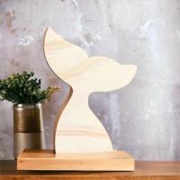 ราคา FudFudAR I ไม้สนรูปหางนางเงือก Mermaid Tail Shaped Craft Wood ราคาต่อชิ้น งานDIY นำไปเพ้นท์ระบายสีได้ DIY Ocean Decor แท่นวางสินค้ารูปกระต่าย พรอพถ่ายรูป (20826898644)