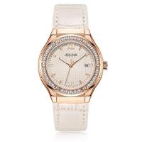 ราคา สินค้ามาใหม่ Julius นาฬิกาข้อมือผู้หญิง รุ่น JA 1395 สายหนัง หน้าปัดทรงถังเบียร์ แบรนด์เกาหลี แฟชั่นฮิตของแท้ (20871882773)