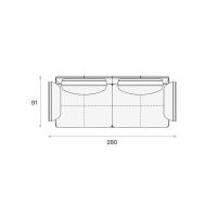 ราคา BUNISE Italian leather shaped sofa living room sofa BT101602 (20665620577)