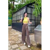 ราคา กางเกง III Freesize III BA047 กางเกงวอร์ม ขาวยาว ทรงคาร์โก้ แต่งแถบข้าง ทรงขากระบอก เนื้อผ้าวูลเวฟ ผ้ายืด ใส่สบาย (20188584329)