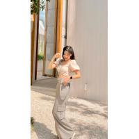 ราคา เอี๊ยมกางเกง ถอดสายได้ กางเกงทรงคาโก้ MONTHA STYLE M36 (18347460663)