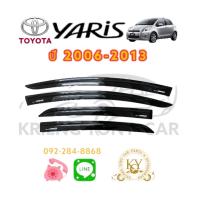 ราคา กันสาด คิ้วกันสาด โตโยต้า ยาริส ปี 2006 2013 สีดำ TOYOTA YARIS 2006 2013 BLACK (16603228687)