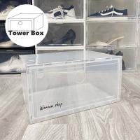 ราคา กล่องรองเท้าฝาข้าง กล่องเก็บของ แบบฝาข้าง กล่องอเนกประสงค์ ฝาเปิด ปิด พร้อมรูระบายอากาศ วางซ้อนต่อกันได้ (10330323588)