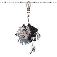 ราคา DENGJT การ์ตูนน่ารักเงิน Lappland Amiya กระเป๋าจี้เกม Arknights พวงกุญแจอะคริลิคพวงกุญแจ Arknights พวงกุญแจผู้ถือ (12960691030)