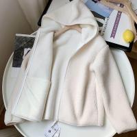 ราคา UNIQLO welfare model warm loose lamb wool polar fleece hooded zipper long sleeved jacket 430 (20747342642)