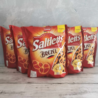ราคา Lorenz Saltletts Brezel ลอเรนซ์ ซอลต์เลท เบรทเซล ขนมปังอบกรอบรสเกลือ 90 กรัม x 5 ถุง (12477288809)