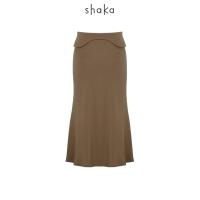 ราคา AW21 Shaka Flared Hem Midi Length Skirt กระโปรงความยาว 4 ส่วน SK A210916 (14482562512)