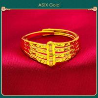 ราคา ASIX GOLD แหวนทองแท้ แหวนทอง แหวนผู้หญิง ทอง 24K ไม่ดำ ไม่ลอก สามสไตล์ แฟชั่นสวยๆ ราคาถูก (16734765628)
