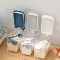 ราคา กล่องเครื่องปรุงรสในครัวพร้อมช้อนขนาดเล็กชุดกระปุกใส่เครื่องปรุงแบบสร้างสรรค์พร้อมฝาปิดกล่องใส่เครื่องปรุงรส (14162932478)