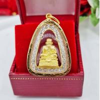ราคา จี้พระหลวงปู่ทวด รุ่นกวักเงิน เรียกเงิน เรียกทอง เรียกโชคลาภ เกรดร้านทองใส่กับทองแท้ได้ จี้พระกรอบทอง จี้พระทอง (20520830235)