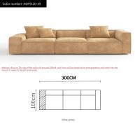 ราคา Bunise โซฟาผ้า U shape โซฟาตัวแอลใหญ่ Frosted Cloth ห้องนั่งเล่น โซฟาโมดูลาร์ 400 x 260 x 63 ซม BU05 (20032572510)