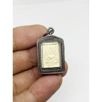 ราคา พระผงขวัญ หลวงพ่อสด วัดปากน้ำ รุ่น 3 พร้อมเลี่ยมกรอบเงินเก่า (21101644779)
