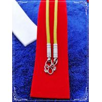 ราคา สร้อยคอห้อยพระเชือกร่ม ไนล่อน หัวสแตนเลส ห้อยพระ 1 องค์ ยาว 24 นิ้ว สร้อยคอห้อยพระขนาด 4 มิล สีเหลืองจีวรพระ (7424866803)