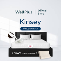 ราคา Wellplus ส่งฟรี ที่นอนยางพาราHybrid วัสดุเกรดพรีเมียม มาตรฐานสูงจากโรงงาน รุ่น Kinsey หนา 6 นิ้ว ฟรีหมอนยางพารา 1 ใบ (20531153470)