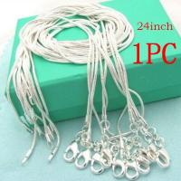 ราคา สร้อยคอสีเงินสำหรับผู้ชายสร้อยห่วงโซ่ลายกระดกงู1มม เครื่องประดับแฟชั่นดีไซน์เรียบง่าย (18925860212)