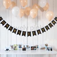 ราคา พร้อมส่ง ธง ป้ายแสดงความยินดี Congratulations flags พร้อมเชือกร้อย (18206087668)