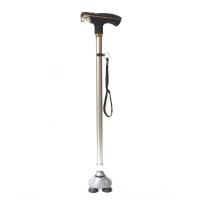 ราคา ไม้เท้าเดินป่า พร้อมไฟฉายในตัว ปรับระดับได้ 10 ระดับ พกสะดวก กิจกรรมกลางแจ้ง ไม้เท้าช่วยพยุง อลูมิเนียม 4 ขาเล็ก Walking Cane with LED (19652308851)