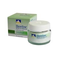 ราคา ครีมภูเขา กระปุกเขียว เฮสลีนไวท์ เนเชอรัล ไลท์เทนนิ่ง ครีม Hazeline White Natural Cream 50g (14838190375)