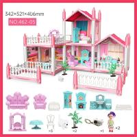 ราคา บ้านตุ๊กตา ของเล่นบ้านชุดปราสาทเจ้าหญิง บ้านของเล่นตุ๊กตามีระเบียงพร้อมเฟอร์นิเจอร์ The Princess Villa (20649513798)