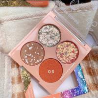 ราคา No 5021Mila Color Glitter Eyeshadow มิลา คัลเลอร์ กลิตเตอร์ อายแชโดว์ พาเลททาตา กลิตเตอร์ กากเพชร วิบวับ ประกาย 4 ช่อง (20572035887)
