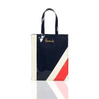 ราคา Britain Harrods ซิปพิมพ์พีวีซีกระเป๋าผ้าสะพายข้างกระเป๋าถือเรียบง่ายกระเป๋าสะพายไหล่ใหม่ (19568517446)