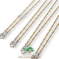 ราคา สร้อยคอสแตนเลสแท้ สี2กษัตริย์ คุณภาพดี ขนาด 2 5 มิล ลายรี กลมคู่ (21107182129)