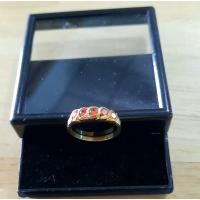 ราคา แหวนทองเหลืองประดับพลอยสีประจำวันเกิด แบบเรียบๆใส่ได้ตลอด ล้างได้ ขัดได้ แหวนพลอยสีประจำวัน แก้เคล็ดเสริมดวง BR 04 (16123458163)