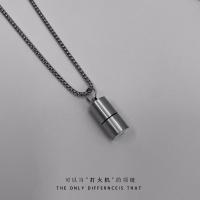 ราคา สร้อยน้ำหนักเบาสุดสร้างสรรค์ของผู้ชายฮิปฮอปคู่จี้เครื่องประดับดีไซน์ขนาดเล็กเครื่องประดับเหล็กไทเทเนียม Dvr (20202225895)