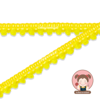 ราคา ลูกไม้ปอมปอม ริบบิ้นปอมปอม กว้าง 1 cm ขนาดลูกปอม 3 มิล (20576378626)