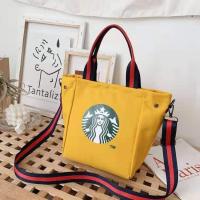 ราคา กระเป๋าสตาร์บัค ถุงผ้าสตาร์บัค หูลาย มีสายสะพาย ขนาด กว้าง34Xยาว15Xสูง23cm กระเป๋าstarbucks กระเป๋าผ้า canvas กระเป๋าผ้าแคนวาส พร้อมส่งในไทย (7702631404)