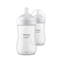 ราคา Avent ขวดนม Natural Response 260ml 9oz จุกนมไม่ดูดไม่ไหล ระดับ 3 สำหรับเด็ก 1m (20976543608)